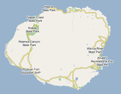 Map Kauai