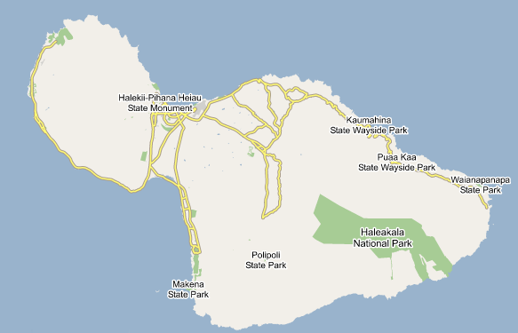 Map Maui