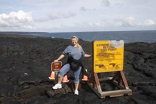 Im Hintergrund fliesst keine Lava mehr ins Meer - leider.... Im Hintergrund fliesst keine Lava mehr ins Meer - leider....