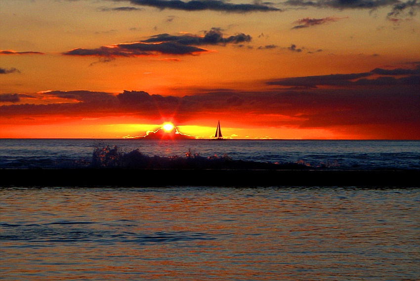 Sundown in Waikiki