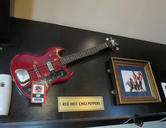 Hard Rock Cafe Nassau - Red Hot Chili peppers Bass