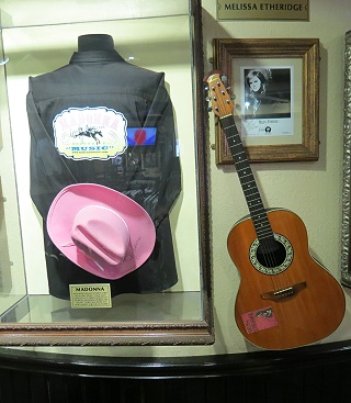 Hard Rock Cafe Nassau - Melissa Etheridge Guitar & Madonna Hut