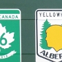 Roadsign Alberta
