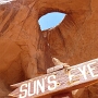 30.05.2014 - Monument Valley - Sun's Eye<br />Im nur mit Guide zu befahrenden Teil des Monument Valley.