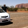 Toyota Corolla Ascent Seca ab/bis Ayers Rock Airport - It's a long Way to the Rock Tour - 9.-12.3.2009 <br />580 Kilometer gefahren - Vermieter: Hertz - 245,54 € für 3 Tage