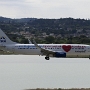 AirExplore - Boeing 737-8BK(WL) - OE-IEX "milujemeleto tiptravel.sk ❤️ koala.sk" special colours<br />CFU - Café Kanoni - 16.8.2022 - 16:19