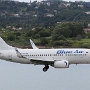 Blue Air - Boeing 737-7K2 (WL) - YR-BMR<br />CFU - Royal Boutique Café - 16.8.2022 - 14:47<br />