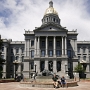 State Capitol Denver - erbaut aus weissem Granit in den 1890ern, die goldene Kuppel kam 1908 dazu.<br /><br />Besucht am 1.5.1995 - 12.5.2007<br />Volker's 6. Capitol - Uli's 1. Capitol