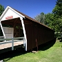 Cutler-Donahue Covered Bridge<br />Erbaut 1871 von Eli Cox, überspannte den North River in der Nähe von Bevington. 1970 in den Winterset City Park umgesetzt.