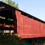 Swartz Covered Bridge<br />erbaut 1880 spannt sich diese Brücke über den Sandusky River am Ohio County Highway 130a ca. 8 Meilen südöstlich von Upper Sandusky in der Nähe des Dörfchens Nevada.
