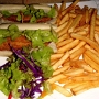 27.11.2015<br />Fish Sandwich im Oceans 15. Ich habe den Fisch aus dem Brötchen geholt, der Rest musste leider liegen bleiben weil die Fishcakes zu mächtig waren.