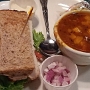 20.9.2016<br />LCB Soup & Sandwich Special in der Lost Coast Brewery in Eureka/CA<br />1/2 sandwich with roast beef or turkey & cup of soup or small salad.
