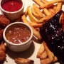 29.9.2016<br />BBQ Mixed Grill im Outback in Bakersfield/CA<br />Shrimps, Ribs und Chicken, lecker.....