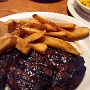 20.8.2017<br />16 oz Ft. Worth Ribeye Steak mit Fries und Mais. Kam mir irgendwie kleiner vor alswie 480 Gramm.....