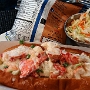 23.8.2017<br />Lobster Roll bei Legal Sea Foods in Terminal E des Logan International Airpiorts in Boston. Sehr lecker.