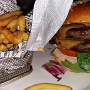 30.10.2017<br />Gaucho Grill Jumbo Burger<br />Double Black Angus Burger, double cheddar cheese, bacon, red onions, sliced tomatoes and assorted lettuce im Gaucho Grill an der Muelle Uno in Malaga