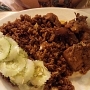 7.2.2018<br />Nasi (riz sauté & poulet saté) im Jungle Beach in Le Gosier/Guadeloupe