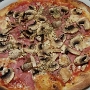 1.3.2018<br />Pizza Funghi Proscuitto bei Baccho in Bochum<br />Eine der ältesten Pizzerien in Bochum, die letzte Pizza hier habe ich vor ca. 35 Jahren gegessen. Bis zum nächsten Besuch wird es aber ähnlich lange dauern, es schmeckte nämlich recht fade und war ziemlich klein. So viel Tellerrand sieht man nur noch selten heutzutage. 