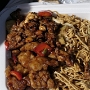 3.5.2022 & 5.5.2022<br />2 Items Plate bei Panda Express in Las Vegas<br />Orange Chicken, Kung Pao Chicken und Noodels<br />10,08 $