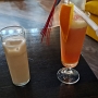 9.1.2024 - White Russian (Vodka, licor de plátano, milk) - San Francisco (Zumo de naranja, limón piñay granadina)