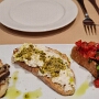 29.03.2025 - Bruschette Assortite - garlic grilled ciabatta with 3 toppins - funghi tartufati/marinated vine-ripened tomatoes/burrata & pistachio bei Canaletto in Venetian Hotel 19 $