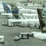 Frontier Airlines<br />Airbus A319-112 - N923FR "Rudy the Raccoon"<br />Airbus A319-111 - N908FR "Polly the Parrot"<br />Airbus A320-214 - N948FR "Pete the Pelican"<br />Airbus A320-214 - N213FR "Montana the Elk"<br />Airbus A320-214 - N219FR "Jack the Hare"<br />Airbus A319-115 - N953FR "O'Malley the Mallard Duck"<br />DEN - Terminal - 7.6.2014 - 7:56 AM