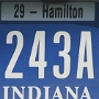 Licence Plate Indiana