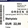 18.3.2016 Orden Ogan - Almanac - Manimal  im Matrix. Eintritt: 22 €<br />Die erste Headliner Tour von Orden Ogan begann im Matrix, und es war voll, was ich bei dieser Band, die ich bisher immer nur als Vorgruppe gesehen hatte, nicht erwartet hatte.<br />Die schwedischen Manimal eröffneten mit flockiger Rockmusik, bei der die 2. Gitarre und eine zweite Stimme vom Band kam. Ist heutzutage normal, aber meistens kommen Keyboards und Orchester aus der Konserve, womit ich bei der zweiten Band des abends bin. Victor Smolski's Almanac, die Nachfolger des Lingua Mortis Orchestras, überzeugten mich komplett, auch wenn ich die meisten Songs noch nicht kannte weil die CD erst am Tag dem Konzert veröffentlicht wurde. Das Fehlen eines 2. Sängers (es kommen viele zweite in diesem Text vor, oder) fiel nicht auf, David Readman und Jeanette Marchewka bildeten ein traumwandlerisches gesangliches Duo, Viktor ist sowieso über jeden gitarrentechnischen Zweifel erhaben. Gerne immer wieder.....<br />Orden Ogan waren gut, richtig gut. Hervorragende Songs, tolle Melodien, Musiker, denen man ihren Spaß ansehen konnte - perfekt wäre das treffende Wort dafür. <br />Nachteil im Matrix: man hat es nicht so bequem wie im Rockpalast, hier ist stundenlanges Stehen angesagt. Aber alte Leute haben ja immer etwas zu meckern.....<br /><br />Eine Konzertkritik: <br />http://www.legacy.de/stories/item/33552-orden-ogan-almanac-manimal-bochum-matrix-18-03-2016