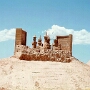 27.07.1992 - das Excalibur und das Luxor waren als Sandburgen zu sehen, Das Excalibur war nebenan bereits eröffnet, das Luxor war 1993 fertig.
