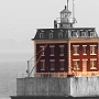 New London Ledge Light<br />in Connecticut, am Thames River, an der Mündung von New London Harbor in Groton, Connecticut