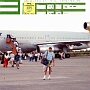 Condor - McDonnell Douglas DC-10-30<br />15.12.1987 - Frankfurt - St. Lucia - DF3570 - 37G<br />15.12.1987 - St. Lucia - Puerto Plata - DF3570 - 37G<br />29.12.1987 - Puerto Plata - Frankfurt - DF3571 - 37H - im Bild<br />19.12.1990 - Frankfurt - Havanna - DE3572 - 26C<br />02.01.1991 - Havanna - Camagüey - DE3573 - D-ADQO - 25H - 0:46 Std.<br />02.01.1991 - Camagüey - Frankfurt - DE3573 - D-ADQO - 25H - 8:16 Std.