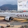 Qatar Airways - Boeing 777-367ER - A7-BOB - 03.04.2024 - Hongkong - Doha - QR817  - 33A - 9:02 Std.
