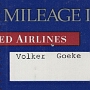 United Mileage Plus - bin ich nie mit geflogen