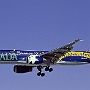 America West - Boeing 757-225 - N915AW "City of Reno" "Battle Born - Nevada" special colours - 23.10.1995 - Phoenix - Las Vegas - HP006 - 0:45 Std.<br />Foto @ Manfred Winter