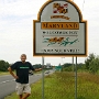 Ein Schild, das man sehen kann wenn man auf dem Highway 11 von Hartley nach Templeville fährt.