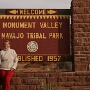 Monument Valley, die wohl bekannteste Landschaft des Westens, zu sehen in vielen Filmen, Werbungen und Videos. <br />besucht am 14.3.2006
