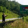 Am Highway 70 zwischen Newport und Hot Springs - aus Tennessee kommend.