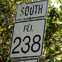Verkehrsschild in Rhode Island
