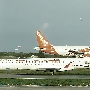 Iberia Regional operated by Air Nostrum - Bombardier CRJ-1000 - EC-MLO "Visita Las Islas Cíes de Vigo" Sticker<br />easyJet Europe - Airbus A319-111 - OE-LQV<br />MAH - Terminal - 6.10.2019