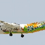 Caribbean Star - Bombardier Dash 8-315 - V2-LGJ "Stanford 20/20" Livery<br />BGI - Dover Beach - 3.12.2006 - 2:47 PM<br />Die Bemalung warb für das Stanford 20/20, einem im August 2006 stattfinden Cricketturnier mit 16 karibischen Länderteams im Stanford Cricket Ground in Antigua. Gewonnen hat übrigens Guayana.
