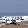 Edelweiss Air - Airbus A340-313 - HB-JMD/Glacier 3000<br />HKT - Louis' Runway View Hotel Zimmer 403 - 27.3.2023 - 9:51