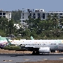 Nok Air - Boeing 737-86J(WL) - HS-DBQ/Nok Bussarakam "10th Anniversary" Livery<br />HKT - Louis' Runway View Hotel Zimmer 403 - 21.3.2023 - 10:58