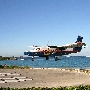 Winair - De Havilland Canada DHC-6-300 Twin Otter - PJ-WIM<br />SBH - St. Jean Beach - 27.1.2007 - 4:59 PM