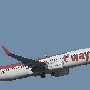 t'way Air - Boeing 737-8AS(WL) - HL8069<br />CJU - Jeju Observatory - 16.3.2024 - 9:22