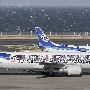 All Nippon Airways - Boeing 767-381ER - JA608A "Demon Slayer: Kimetsu no Yaiba"  special colours - Steuerbordseite<br />All Nippon Airways - Boeing 737-881(WL) - JA58AN<br />HND - Observatory Terminal 2 - 18.03.2024 - 15:52