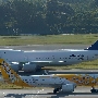 Lufthansa - Boeing 747-830 - D-ABYC/Sachsen<br />Scoot - Airbus A320-271N/Go Go Tamago<br />SIN - Crowne Plaza Runway View Room 811 - 16.3.2023 - 17:05<br />