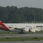 Qantas - Airbus A380-800 - QF32 - VH-OQC "Paul McGiness"<br />SIN - Terminal 1 - 9.3.2009 - 7:45 AM
