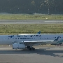 Garuda Indonesia - Airbus - A330-343"BRImo Mobile Banking" sticker<br />SIN - Crowne Plaza Runway View Room 811 - 16.3.2023 - 17:01