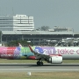 Air Asia - Airbus A320-216 - 9M-VAA "3,2,1 take-off" special colours<br />DMK - 24.3.2023 - National Terminal Gate 35 - 15:35