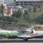 Bangkok Airways - ATR72-600 - HS-PZH "Sea & Palm Tree" special colours<br />HKT - 28.3.2023 - Louis' Runway View Hotel Zimmer 403 - 8:44